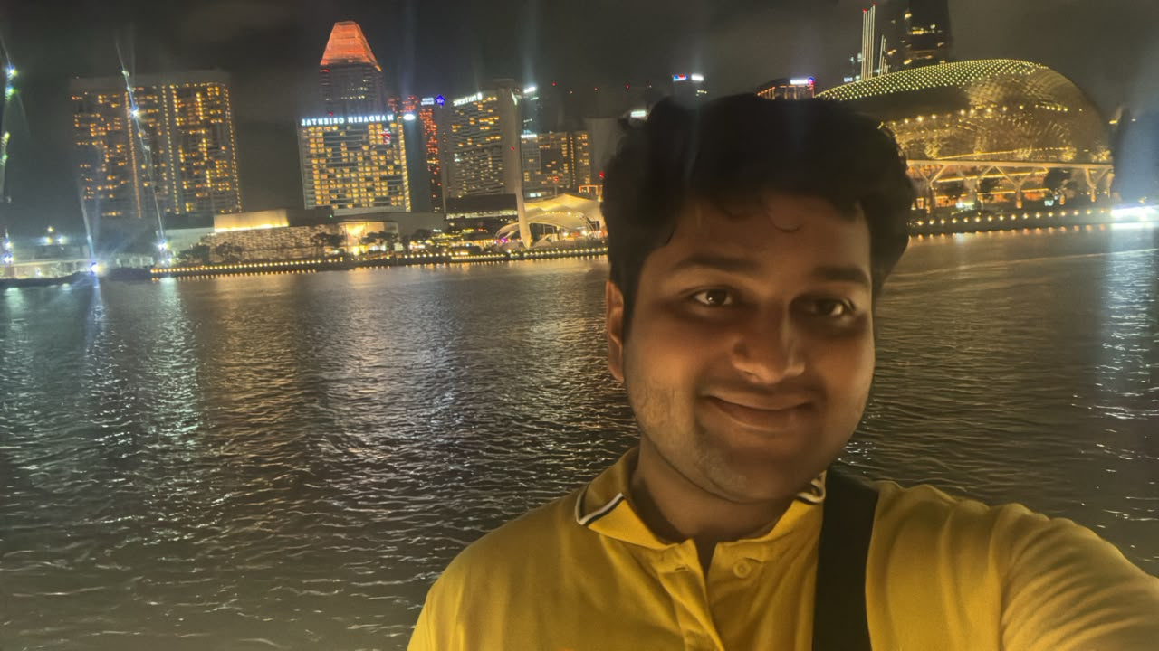 Dhruv Sarkar at Marina Bay, Singapore